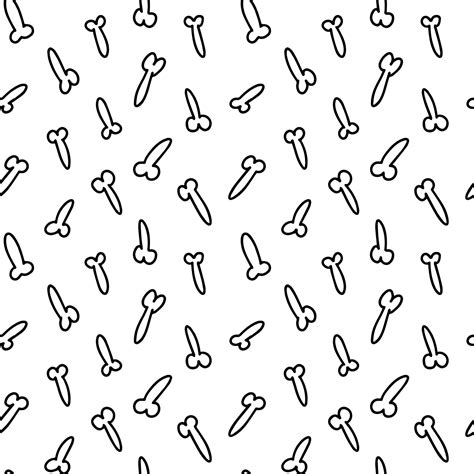 Premium Vector | Man penis doodle seamless pattern Hand drawn penis