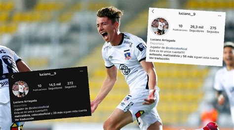 25 k €* 30 avr. Colo Colo: Luciano Arriagada gana 12 mil seguidores en su ...