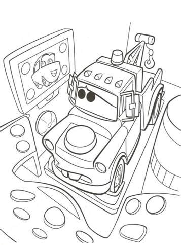 If you like challenging coloring pages this free lightening mcqueen coloring page is waiting for you to fill him in with colorful detail. Kids-n-fun.com | 38 coloring pages of Cars 2