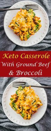On a large pan over medium heat, cook the ground beef until browned, about 5 minutes, breaking it apart as it cooks. Keto Casserole With Ground Beef & Broccoli ##KetoCasserole ...