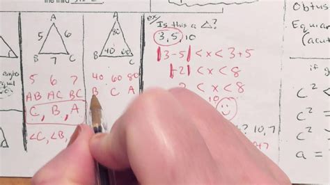 Triangles and triangle congruence you will need a separate piece of paper to show all your work. Unit 4 Congruent Triangles: Triangle Inequalities - YouTube