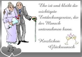 Die rede ist hierbei von der goldenen hochzeit. Silberhochzeit