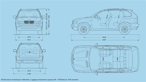 Espace intérieur de 5 places. Watch out for the F25 X3 in the lane next to you ...