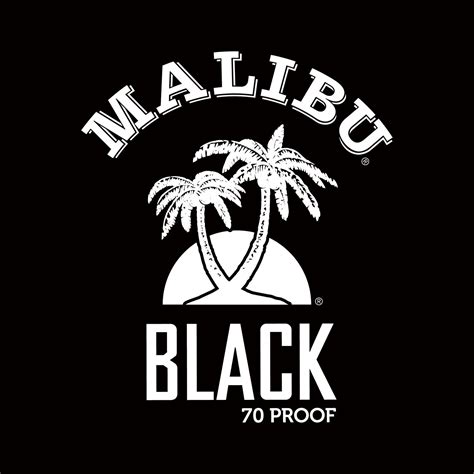Malibu, pineapple juice and cranberry juice. Malibu rum Logos