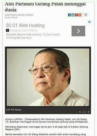 Kit siang laments dr mahathir's refusal to admit resignation was a mistake. ! CERITA HARIAN !: Lim Kit Siang Dead Lim Kit Siang Mati ...