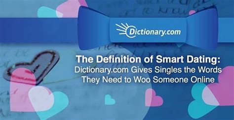 The definition of dating is marking, assigning or recording with a date, or showing that something is typical for a certain time period. The Definition of Smart Dating: Dictionary.com Gives ...