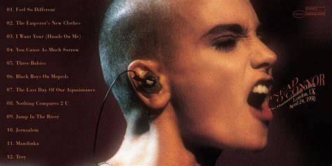 She describes the process of promoting the book as overwhelming. BOOTSLIVE: Sinéad O'Connor - 1990-04-24 - London ...