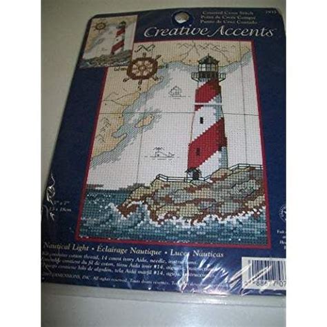 Digital pdf cross stitch pattern! NAUTICAL LIGHT COUNTED CROSS STITCH BY CREATIVE ACCENTS ...