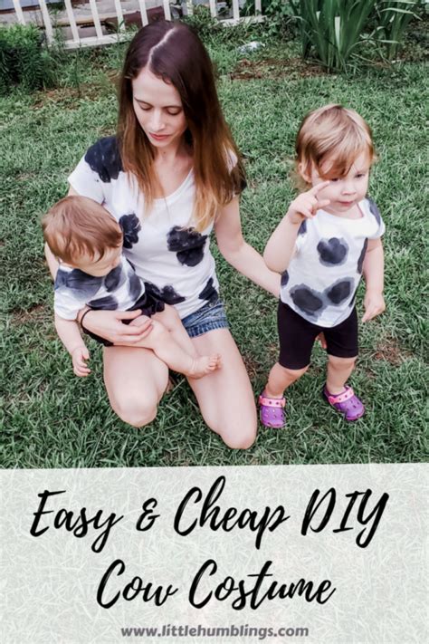 Diy cow costume easy and cute make it yourself girl. Easy & Cheap DIY Cow Costume - Little Humblings