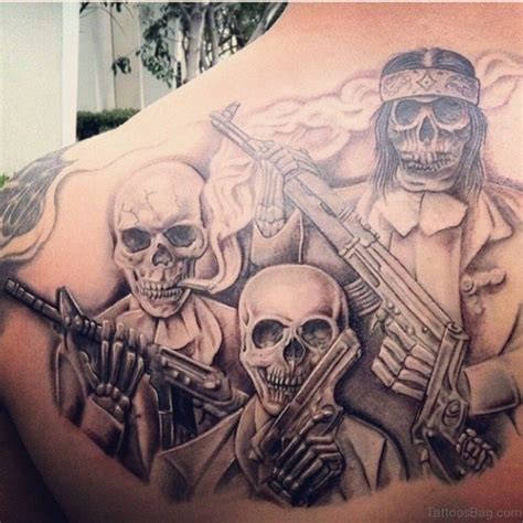 So if you love guns, don't even think twice before getting one done. 64 Ultra Modern Gun Tattoos For Back