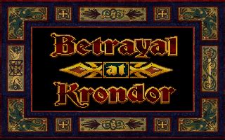 Betrayal at krondor (game) — travels 02:58. Real Softwares Archive: BETRAYAL AT KRONDOR 1.02 DOWNLOAD