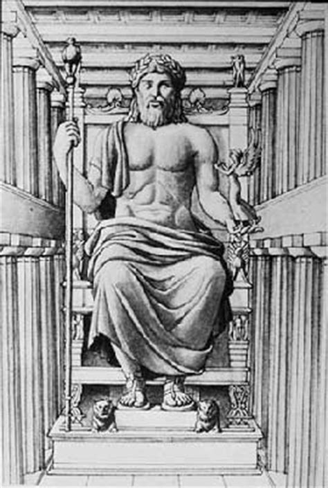 Der altgriechische bildhauer phidias erschuf um das jahr 436 v. World Architecture Images- Seven Wonders of the Ancient World- The Statue of Zeus