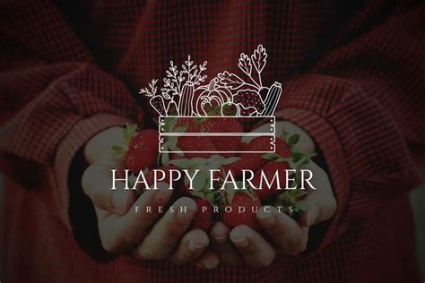 Farming Premade LogoGardening Line LogoFarm outline | Etsy in 2021 