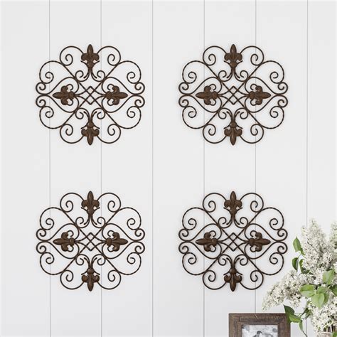 Visit bed bath & beyond for creative and unique metal wall decor, including metal tree wall art, metal flower wall art, and more. Medallion Metal Wall Art Set-10 Inch Rounded Square Home Decor,Hand Crafted with Distressed ...