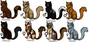 Warrior cat names follow specific patterns that you can use to come up with a name for your own next you'll need to pick a suffix to complete your warrior cat name. Warrior Suffixes by Natural--20 on DeviantArt