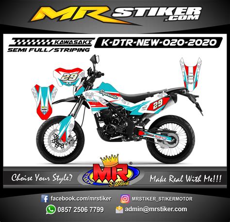 Stiker sporty buat vega r new. Stiker motor decal D-TRACKER New Flower (MAX DECAL ...
