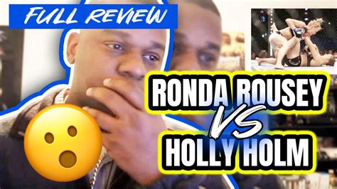 Zingano staples center, los angeles, california, united states february 28, 2015 watch video >>. RONDA ROUSEY VS HOLLY HOLM Full Fight Review | Cassio ...