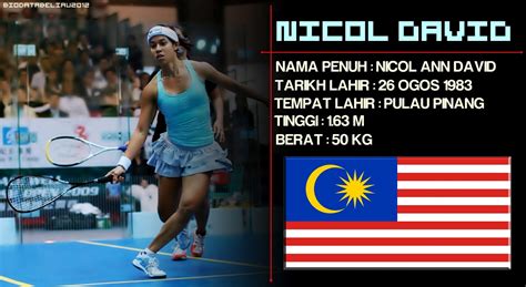 Datuk nicol ann david is a malaysian female professional squash player. BIODATA NICOL DAVID | BIODATA BELIAU