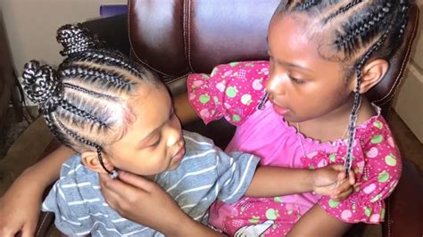 This playlist shows you easy natural hair styles for kids. Super cute hairstyle for kids: Feed in braids (into two ...