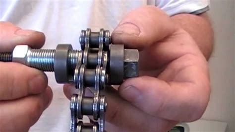 Changing a chain is pretty simple and requires a chain breaker to do, or a riveting tool. Terra x chainbreaker flaring a motorcycle chain rivet link ...