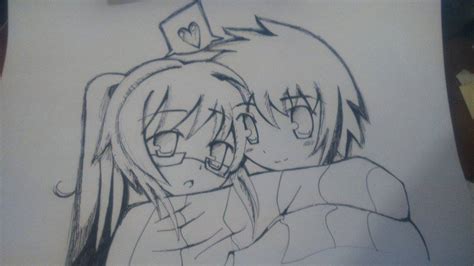 How to draw anime easy for kids. Chibi Couple Sketch by Mickaia on DeviantArt
