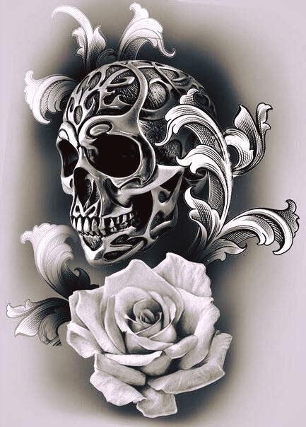 Download and print these rock and roll coloring pages for free. Drawing skull sugar 55 ideas for 2019 | Skull rose tattoos ...