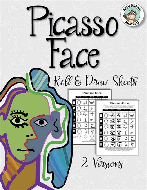 Picasso made lots of different types of art like paintings, drawings, prints, and sculptures. Picasso Face Roll & Draw Activity | Picasso, Art lessons, Drawing lessons