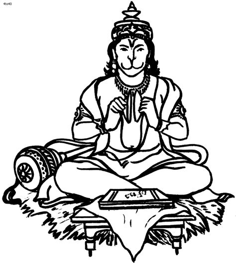 Hindu Gods Colouring - ClipArt Best
