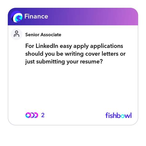Cover letter linkedin easy apply. For LinkedIn easy apply applications should you be writing ...