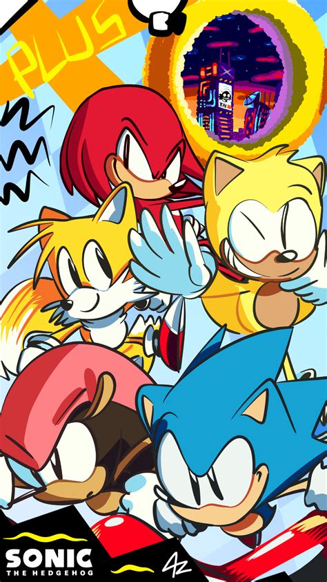 Sonic mania mighty and ray mod (sonic mania plus mod) \ майти и рэй. Sonic Mania Plus- Free to Use Phone Background by ...