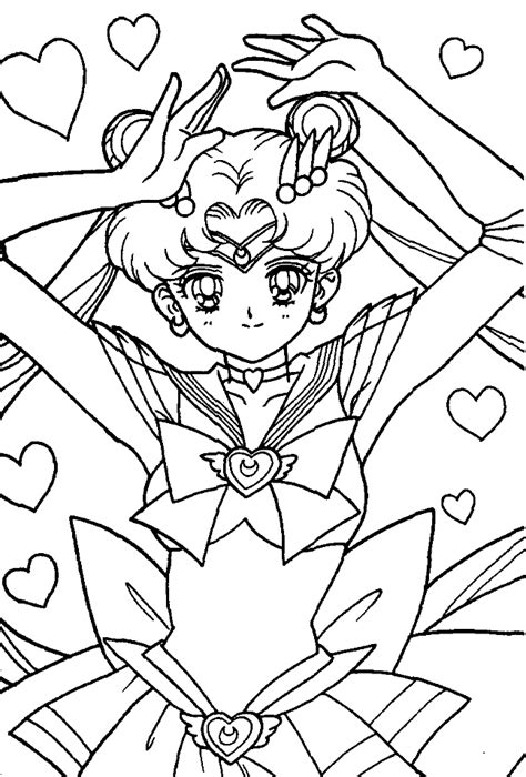 Set of 3 printable colouring pages. Sailor Moon Printable Coloring Pages - Coloring Home