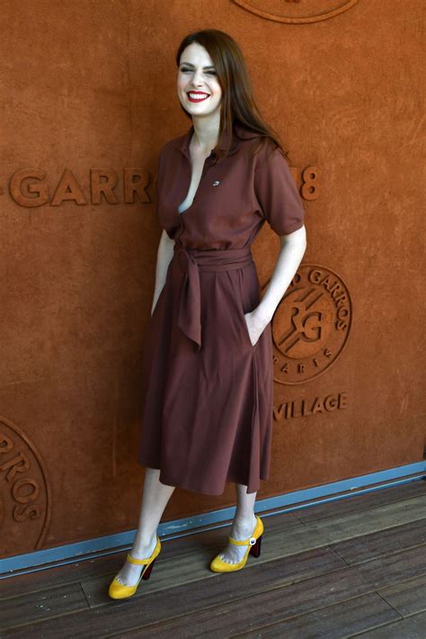 She started her fashion career as an intern at the french luxury department store, le printemps. Elodie Frégé - RG Village at Roland Garros in Paris 06/07 ...