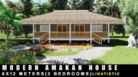 Amakan house design philippines see description. AMAKAN HOUSE DESIGN | Modern Bahay Kubo ( 6 m x 12 m ...