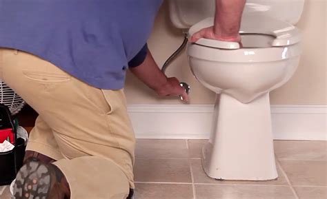 With about a gallon of water, poured in the bowl slowly at first then more rapidly near the end, you can force any matter down the toilet without having to even pull the handle down. How to Install a Toilet - The Home Depot