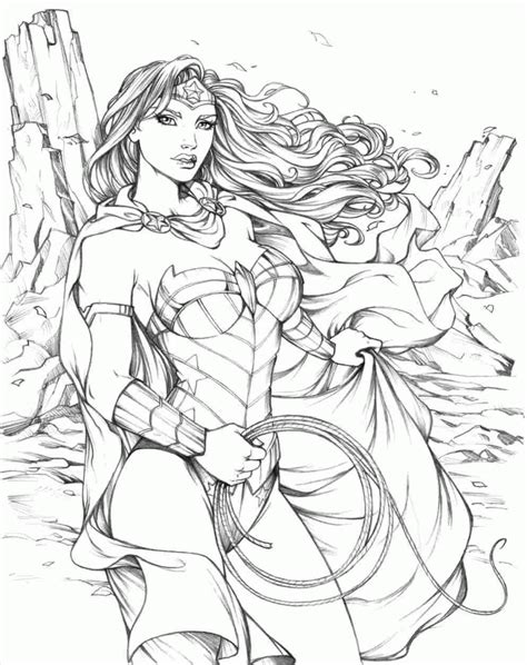 In fact, you can decide to use a dark colour, and life will. Super Woman Coloring Pages - Coloring Home