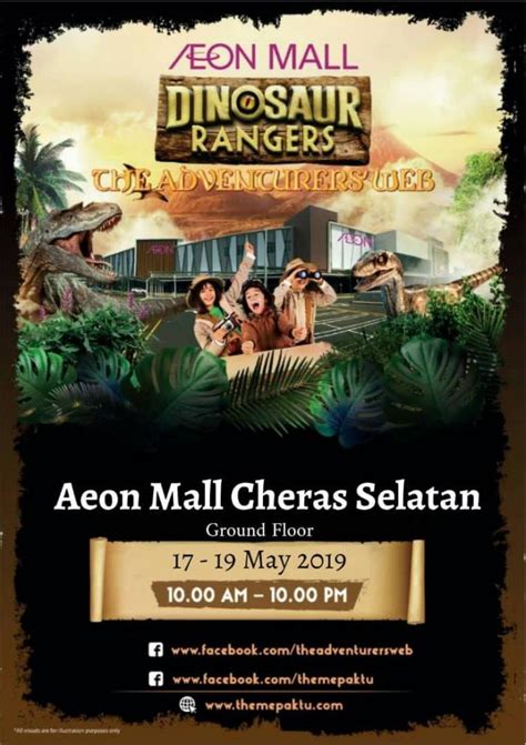 Aeon selatan shopping centre level cheras, jalan s 1/1, tun hussein onn, 43200 cheras, selangor, malaysia. Dinosaur Rangers at AEON Cheras Selatan (17 May 2019 - 19 ...