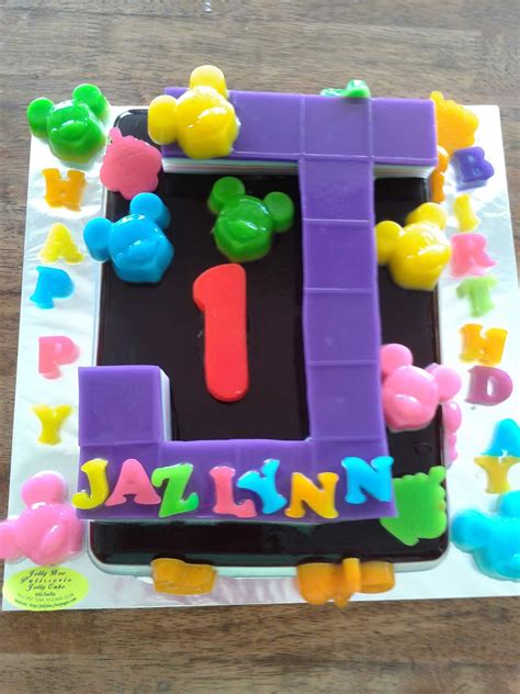 This cake can be made for any parties as well. Jelly cake Home made: 1 years old & Fullmoon jelly cakes