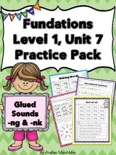 Fundations® second edition level k: Fundations Glued Sounds Mini Posters - Level 1 | Wilson reading program, Word work, Wilson reading