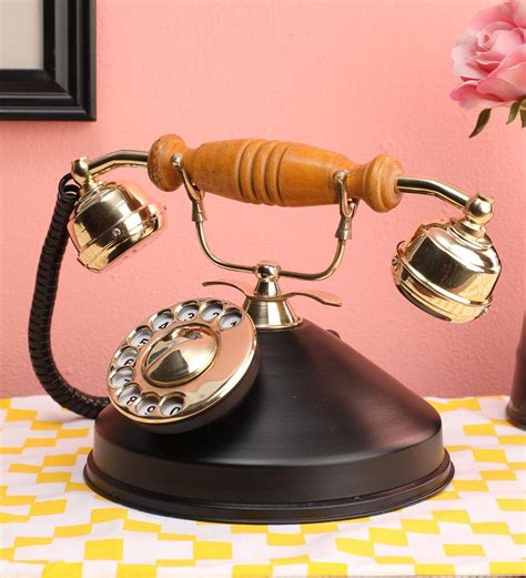 Maybe you would like to learn more about one of these? Buy Round Metal Antique Telephone Decorative Showpiece by Anantaran Online - Retro Telephones ...
