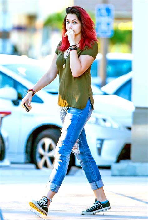 Paris Jackson Dyes Hair Bright Red: See Her Edgy New Color ...