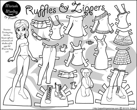 The free paper dolls to print on this page come in a variety of skin tones and hair colors. Paper dolls clothing, Paper dolls, Paper dolls printable