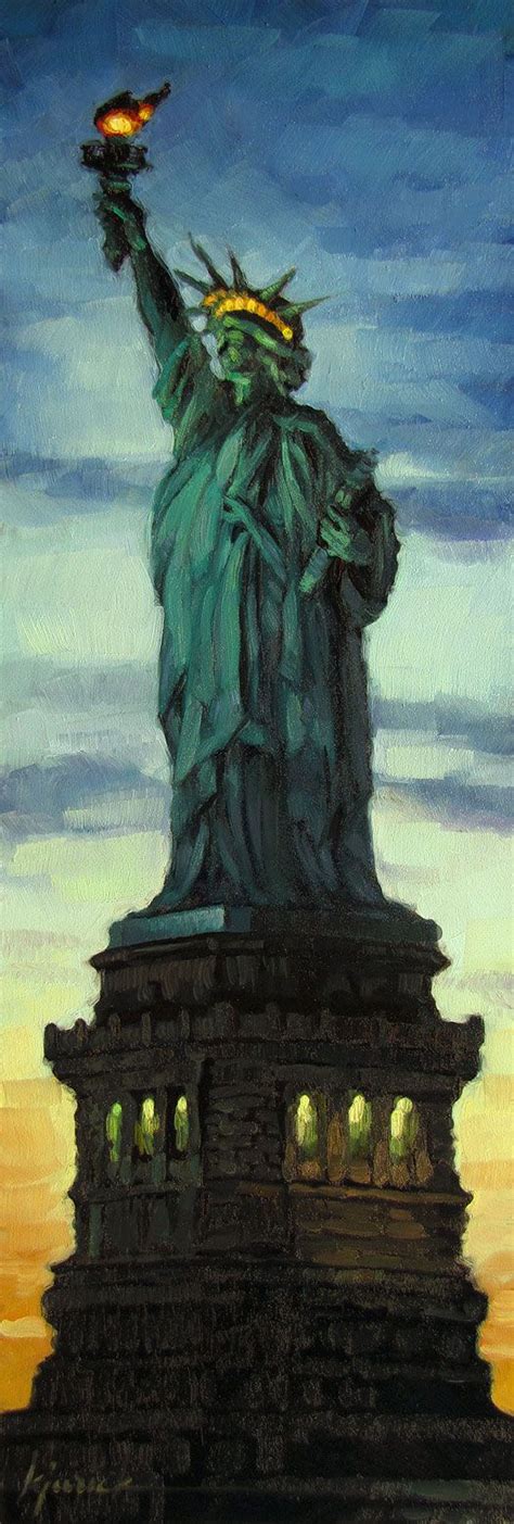 I lift my lamp beside the golden door. The Statue of Liberty in New York City's Upper New York ...