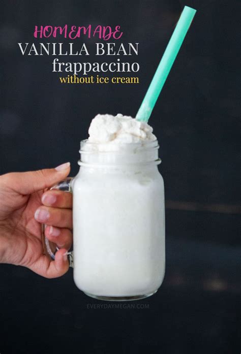 If you follow that recipe, your frappuccino will be weirdly soupy. Homemade Vanilla Bean Frappuccino | Everyday Megan ...