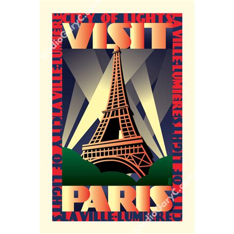 Find the perfect paris travel poster stock photos and editorial news pictures from getty images. Art Deco 1930's Paris Travel Poster - Studio Gary C