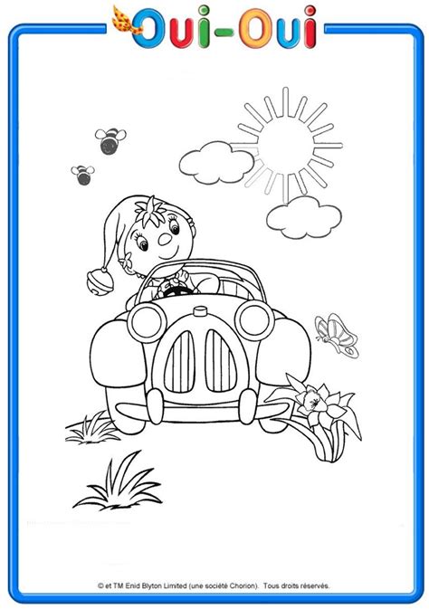 Coloriage voiture oui oui meilleur de barbie coloriage en ligne. Coloriage Oui-oui