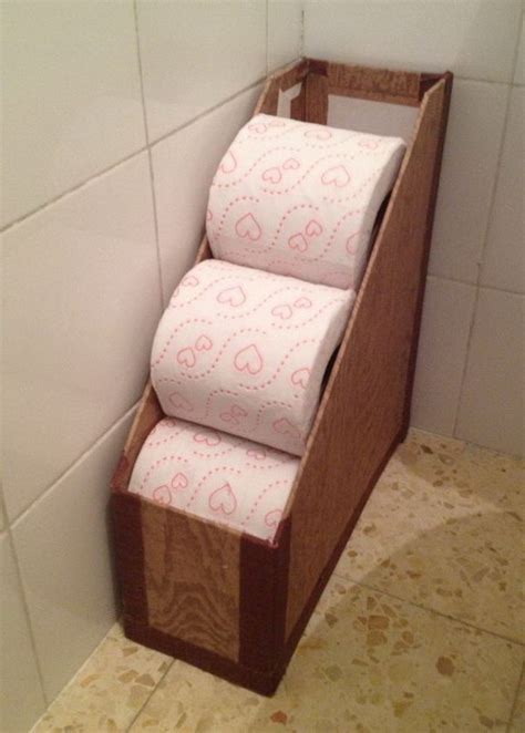 The beautiful thing about this easy diy toilet paper holder is that it's easy to take off, switch out, and put back funny toilet paper holders for the kids. Clever Toilet Paper Storage or Holder Ideas - Hative