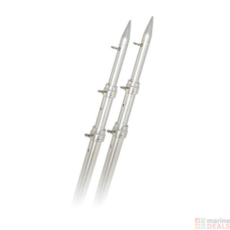 Pole sections secured with thumb screws, includes safety bolts. Buy Rupp Heavy Duty Aluminium Telescoping Poles 4.6m ...