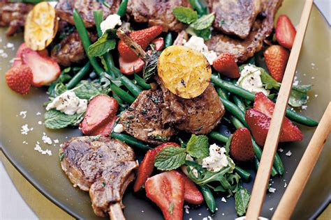 Check spelling or type a new query. Lamb cutlets with bean, strawberry and feta salad ...