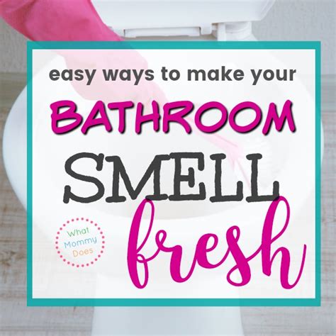 To address this problem, some chemicals are needed in the process. How to Make Your Bathroom Smell Good All the Time - What ...