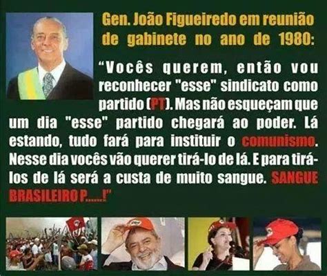 He was a member of the arena party. RP |: General João Figueiredo X Criação do PT - 1980 Frase